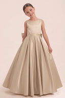 Liora Satin 3D Butterflies Flower Girl Dress