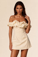 Ruffle Off-Shoulder Mini Dress