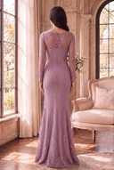 Seraphina Floral Lace Long Sleeve Mother of the Groom Gown