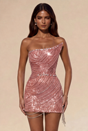 Lucinda Beaded Fringe Mini Dress