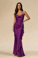 Lucinda Satin Spaghetti Straps Bridesmaid Dress
