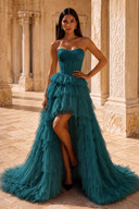 Ophelia Glitter High Low Tulle Prom Gown