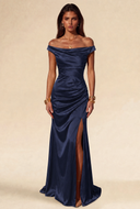 Aurora Satin Maxi Evening Dress