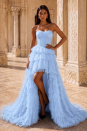 Ophelia Glitter High Low Tulle Prom Gown