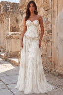 Aurora Beaded Mermaid Evening Gown