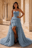 Ophelia Glitter High Low Tulle Prom Gown