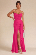 Seraphina Strapless Ruched Maxi Dress
