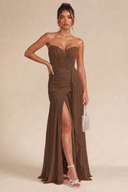 Seraphina Strapless Ruched Maxi Dress