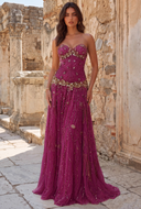 Aurora Beaded Mermaid Evening Gown