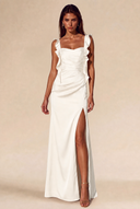 Lucinda Satin Maxi Bridesmaid Dress