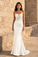 Seraphina Lace Satin Mermaid Prom Gown