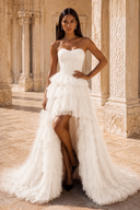 Ophelia Glitter High Low Tulle Prom Gown