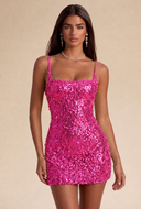 Aurora Sequin Bead Mini Dress