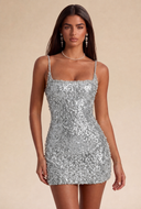 Aurora Sequin Bead Mini Dress