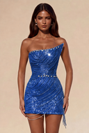Lucinda Beaded Fringe Mini Dress