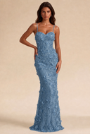 Seraphina 3D Floral Sequin Mermaid Gown