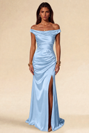 Aurora Satin Maxi Evening Dress