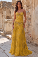 Aurora Beaded Mermaid Evening Gown