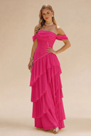 Loveland Off-Shoulder Ruffled Bridesmaid Dress