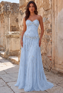 Aurora Beaded Mermaid Evening Gown