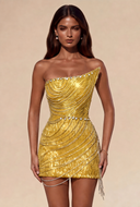 Lucinda Beaded Fringe Mini Dress