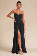 Seraphina Strapless Ruched Maxi Dress