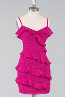 Lila Tiered Ruffle Spaghetti Strap Mini Dress