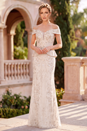 Eleanor Sequin Peplum Mermaid Formal Gown