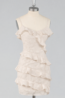 Lila Tiered Ruffle Spaghetti Strap Mini Dress