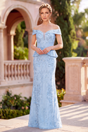 Eleanor Sequin Peplum Mermaid Formal Gown