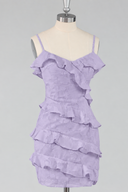 Lila Tiered Ruffle Spaghetti Strap Mini Dress