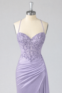 Rosalind Beaded Corset Mermaid Evening Gown