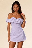 Ruffle Off-Shoulder Mini Dress