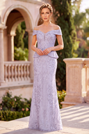 Eleanor Sequin Peplum Mermaid Formal Gown