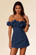Ruffle Off-Shoulder Mini Dress
