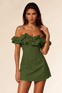 Ruffle Off-Shoulder Mini Dress