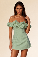 Ruffle Off-Shoulder Mini Dress