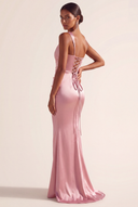 Lucinda Satin One-Shoulder Bridesmaid Dress