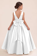 Liora Satin 3D Butterflies Flower Girl Dress