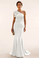 Ophelia One-Shoulder Mermaid Mother of the Bride Gown