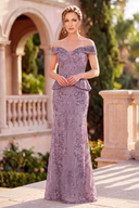 Eleanor Sequin Peplum Mermaid Formal Gown
