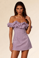 Ruffle Off-Shoulder Mini Dress