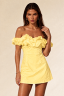 Ruffle Off-Shoulder Mini Dress